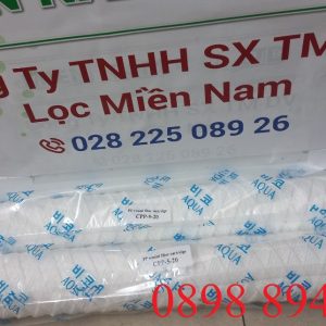 Lõi lọc sợi quấn 20 inch 5 micron lọc xi mạ