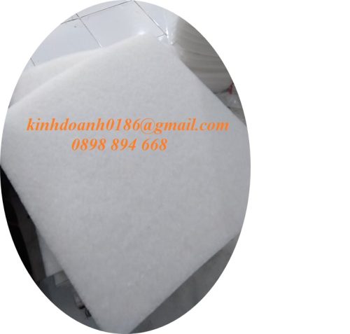 Bông lọc dày 15mm được ứng dụng để lọc bụi, lọc nước thủy sản