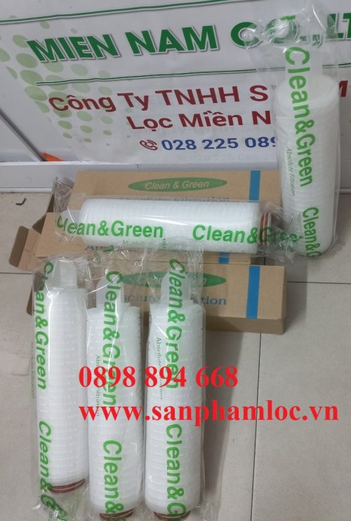 Lõi lọc giấy xếp MP 0.1 micron dùng cho lọc vi sinh