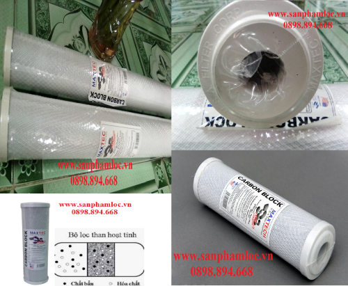 Lõi than hoạt tính dạng nén Maxtec 10 inch 5 micron