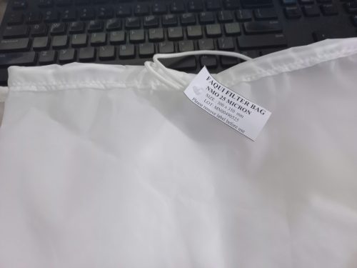 Túi NMO 25 micron miệng dây rút lọc sữa đậu nành