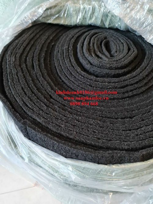 Bông nỉ carbon hoạt tính dày 10mm khử mùi