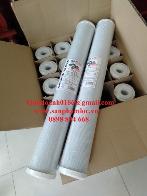 Lõi lọc than hoạt tính Maxtec 20inch lọc thực phẩm