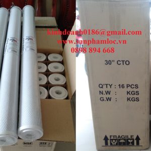 Lõi lọc than hoạt tính Maxtec 20inch lọc thực phẩm