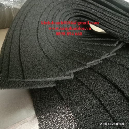 Tấm xốp carbon 5mm kích thước 0.4x2m chuyên khử mùi